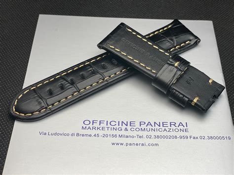 panerai alligator strap|Panerai Black Alligator Strap 24/22 .